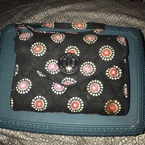 Vera Bradley turnlock wallet and wristlet